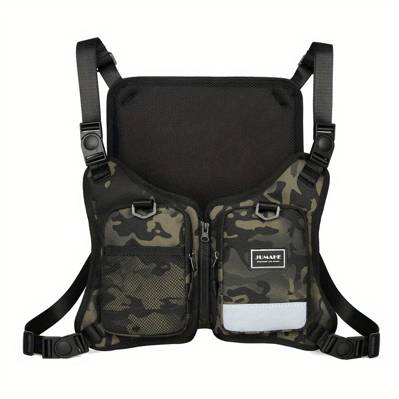 Reflective Camouflage Chest Bag Trendy Running Waist 